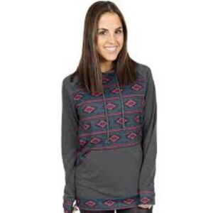 Simply Southern Small Gray Hoodie Lightweight Pullover